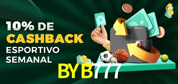 10% de bônus de cashback na BYB777