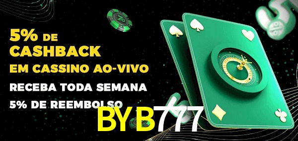 Promoções do cassino ao Vivo BYB777
